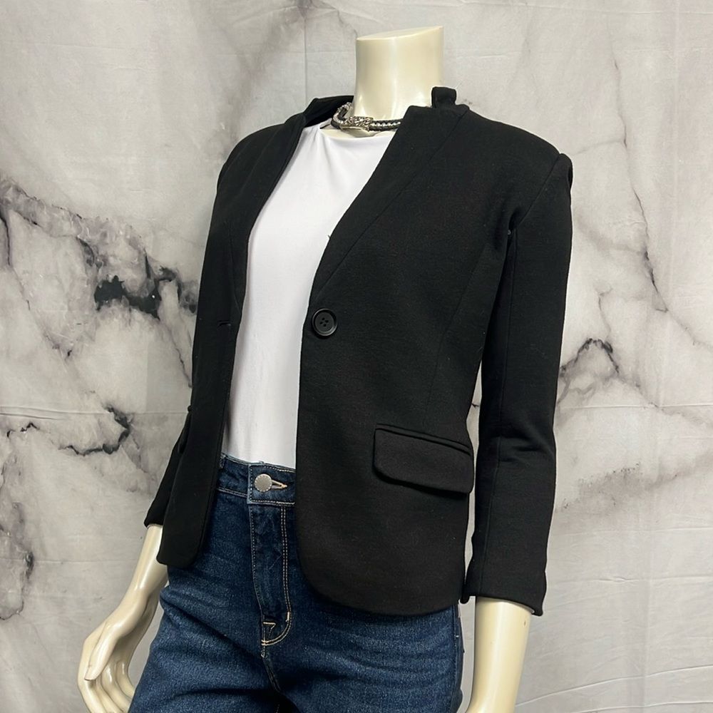 *Olivia Moon black 34 sleeve blazer